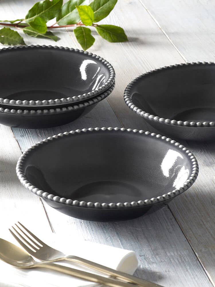 Pure Table Top Ltd – wholesale Bowl – Bobble Pasta Bowl Grey2