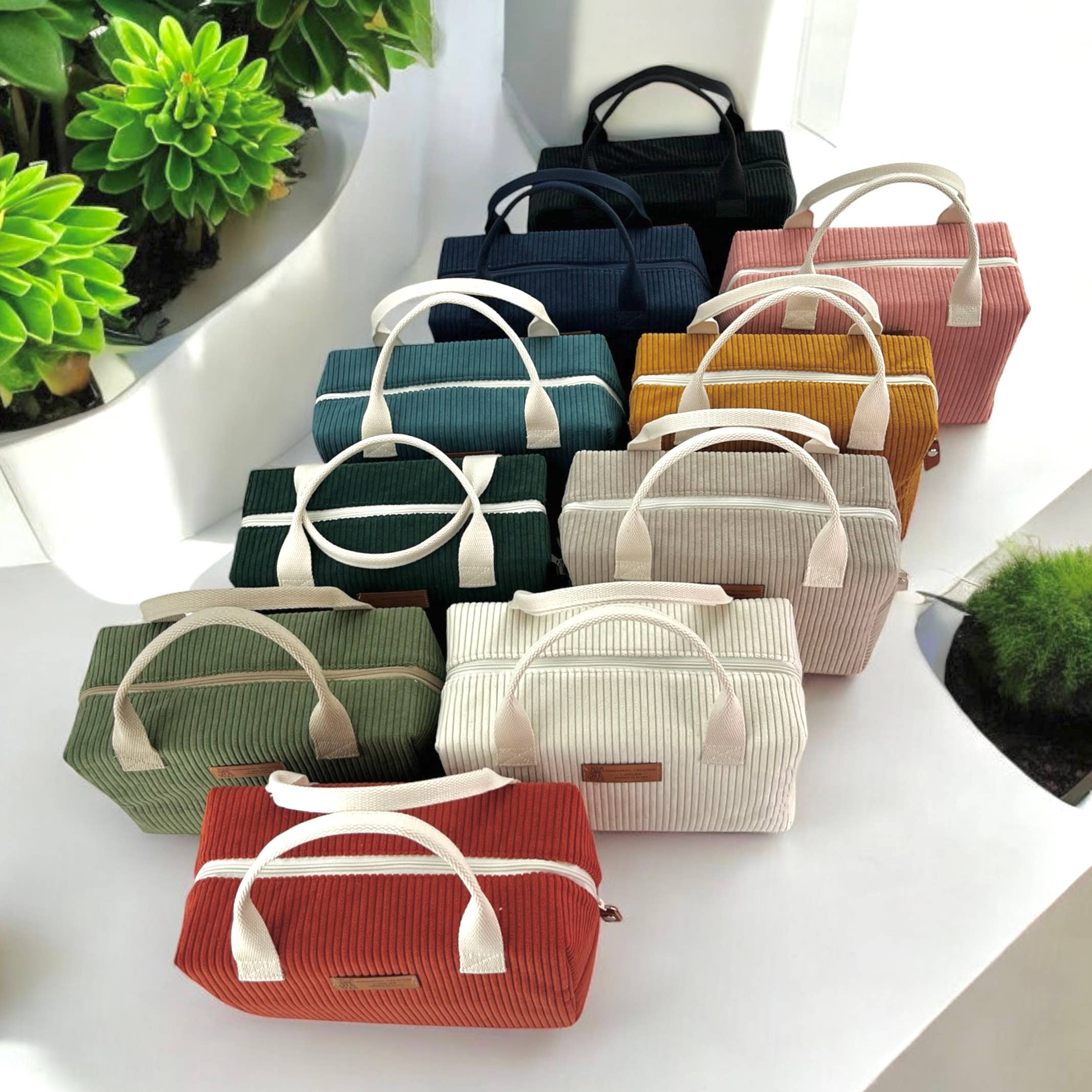 Emmanuel Création - Wholesale Cooler/Cooler Bag - Pack of 12 Ice Cube S insulated bags, "Corduroy"2