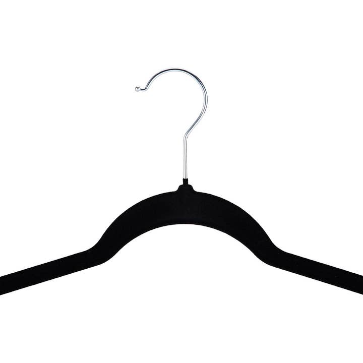 Store Supply Warehouse - Wholesale Clothes Hangers - 18" Black Velvet Hangers - Case of 503