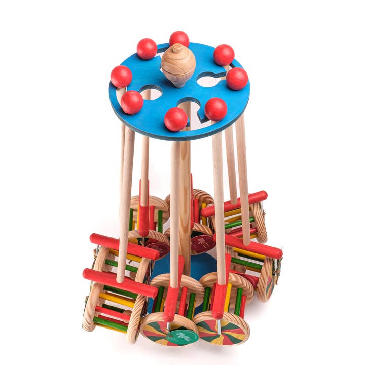 MORA PLAY - Vente Jouet en bois – enfant - Roue en bois à pousser