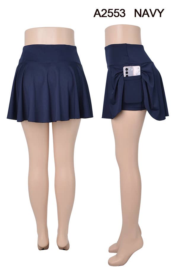 SSImport - Vendita all'ingrosso Gonna pantalone - Donna - Gonnellino sportivo con pantaloncini interni, taglie miste, 12 pezzi/confezione2