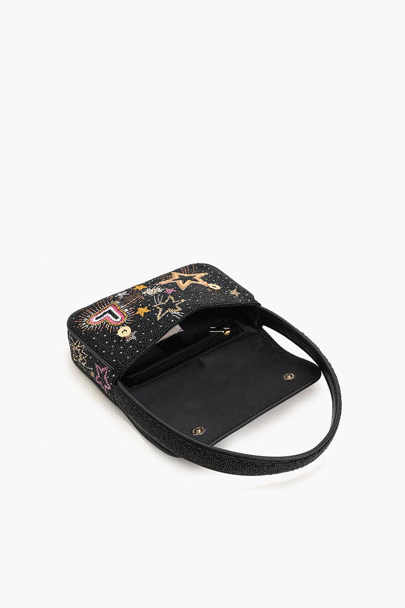 America & Beyond - Wholesale Shoulder Bag - Women's - Celestial Spark Embellished Shoulder Bag4