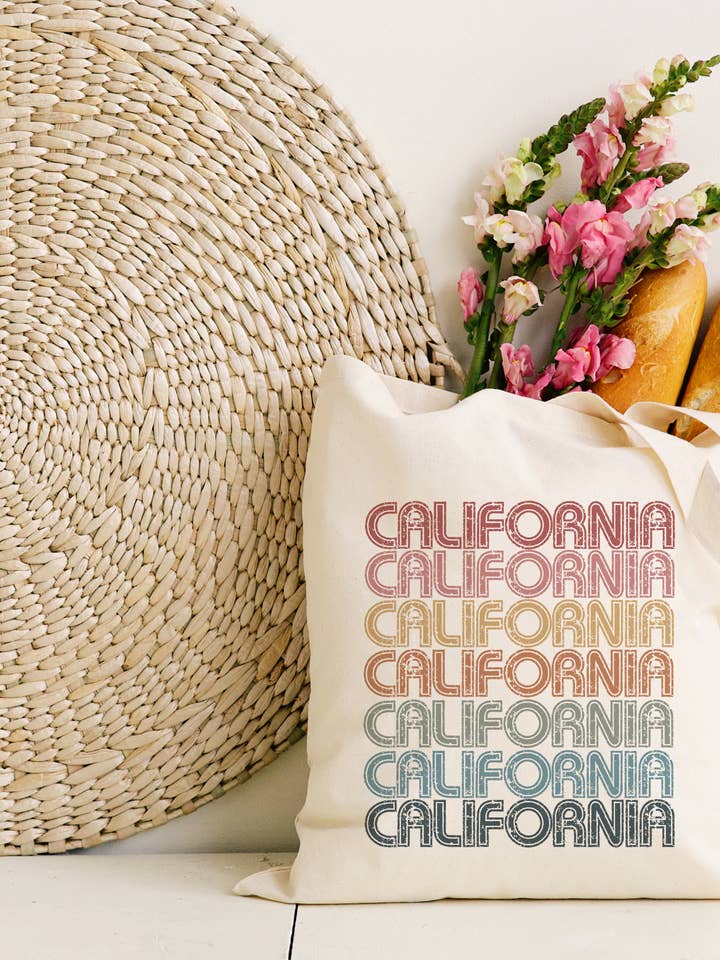 Retro Repeat Earth Tones Tote(Customizable) for wholesale by Morado Designs