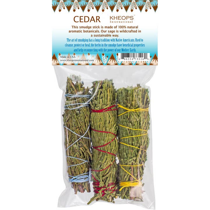 Cedar Smudge Pack of Three- 73516 Cedar Smudge Pack of Three- 73516