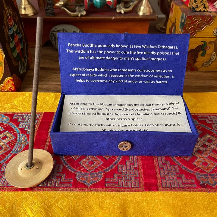 Akshobhya buddha rökelse presentförpackning för wholesale av Buddha-Buddha