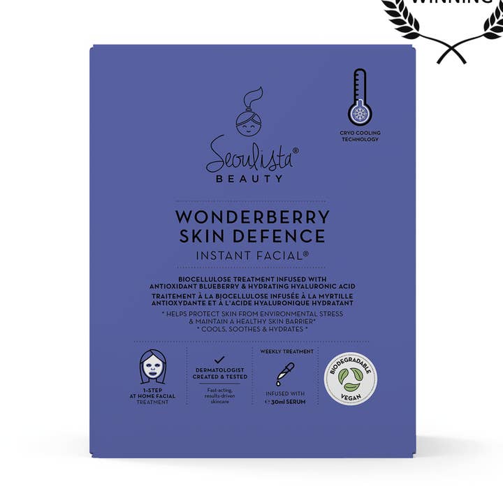 Seoulista Beauty Wonderberry Instant Facial - 3pack for wholesale by Seoulista