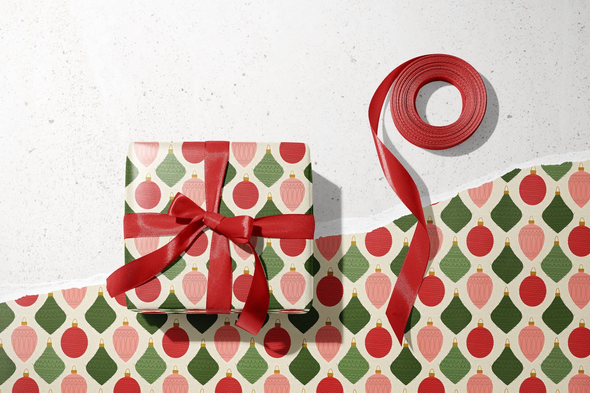 Rebecca Jane Woolbright - Wholesale Wrapping Paper Roll - Deck the Halls Wrapping Paper – Holiday Gift Wrap (2 Sheets)4