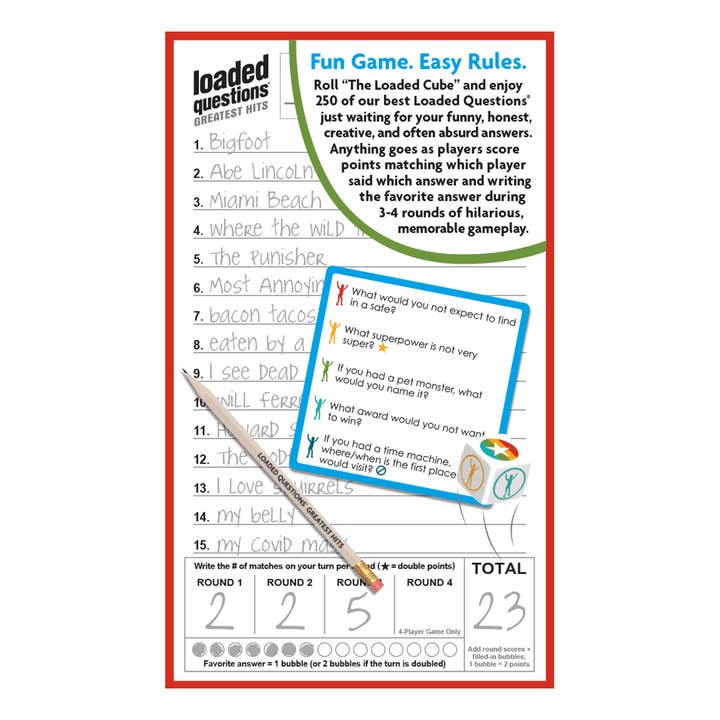 All Things Equal - A Miami Beach Game Company Since 1997 - Wholesale Card Game - Loaded Questions Greatest Hits (26th Anniversary Edition)