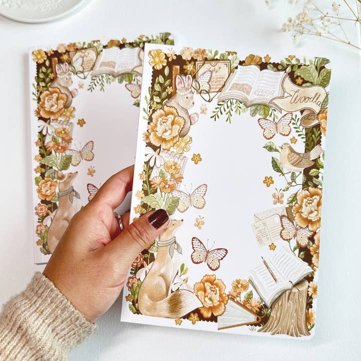 Lettoon - Wholesale Notebook - Dot Grid Notebook - Woodland4