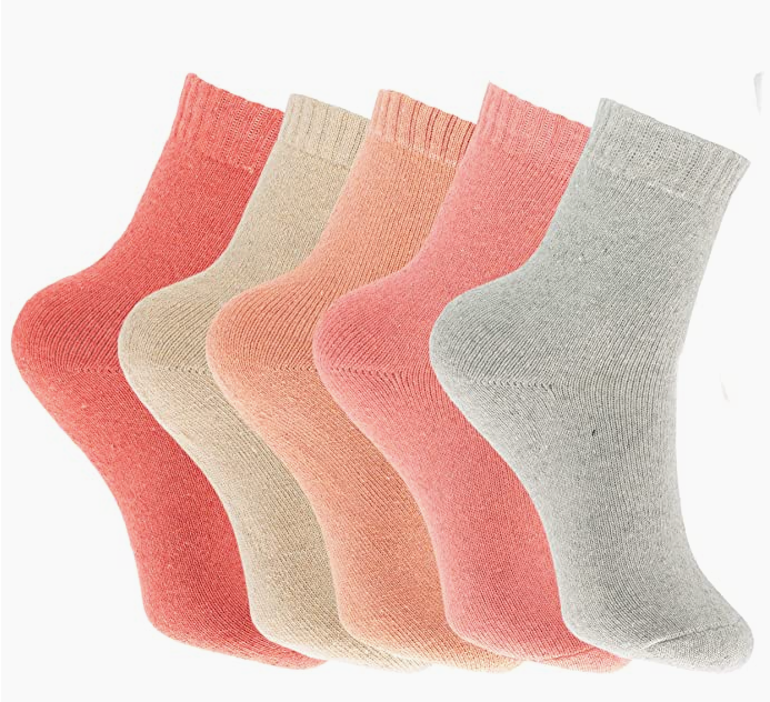 My Wholesale Warehouse - Wholesale Socks - Women's - Generise Pack of 5 Pairs Ladies Thick Wooly Socks26