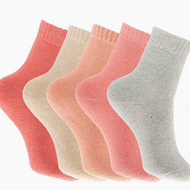 My Wholesale Warehouse - Wholesale Socks - Women's - Generise Pack of 5 Pairs Ladies Thick Wooly Socks27