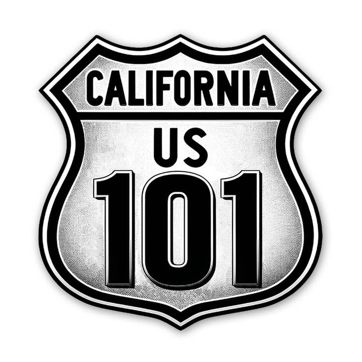US 101 Sticker for wholesale by Sticker Atlas