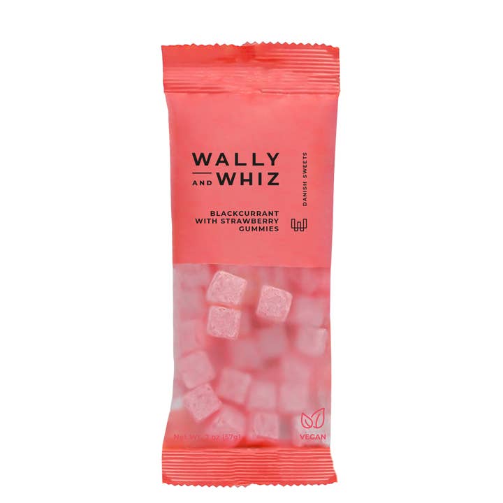 Belgium's Chocolate Source - Wholesale Gummy - Wally & Whiz Blackcurrant with Strawberry Gummies 12/2 oz