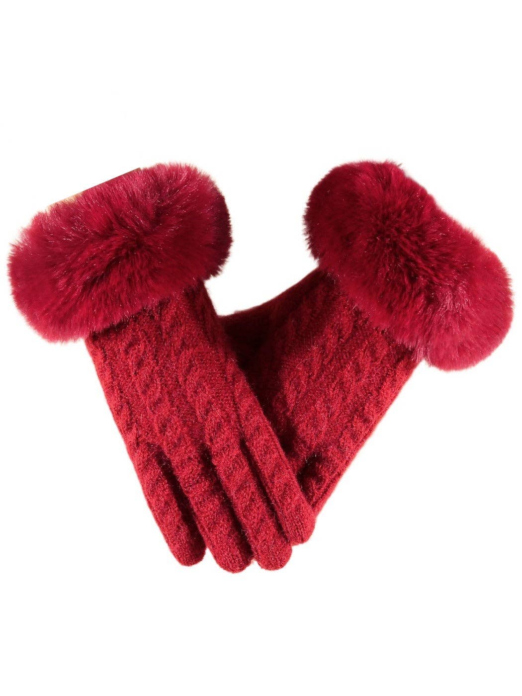 Funkyrel® Atzbranding Limited - Wholesale Gloves - Women's - Gloving - Elegant Gloves with Fur Cuff4