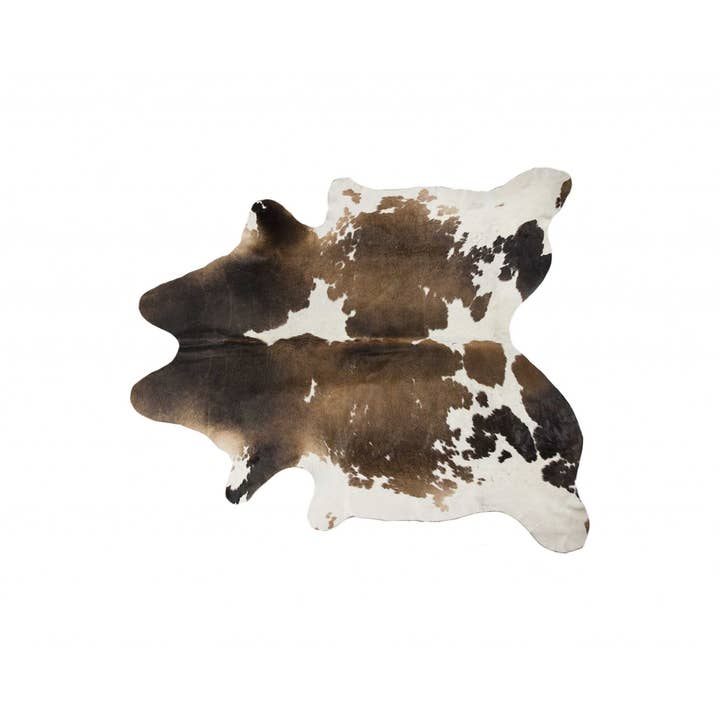 Greenwestons - Wholesale Area Rug - Taupe & White Cowhide Rug - 72" x 84"