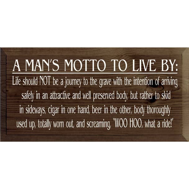 A Man's Motto to Live By: Cigar and Beer Wood Sign and other Purchase Wholesale man cave decor. Free Returns & Net 60 Terms on Faire trending on Faire.