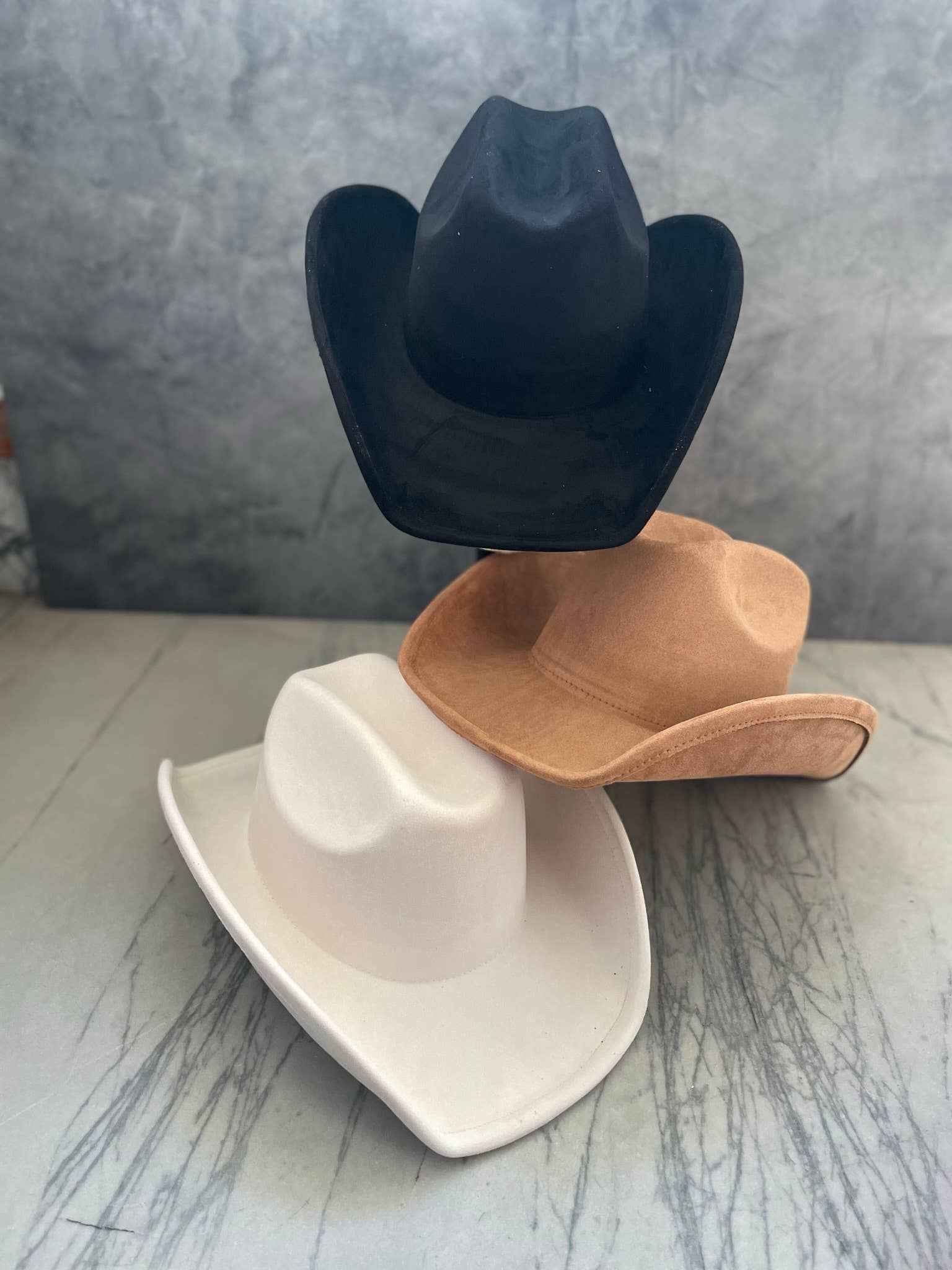 Love and Thyme - Wholesale Cowboy Hat - Women's - Best Seller! VEGAN SUEDE CATTLEMAN COWBOY HAT0