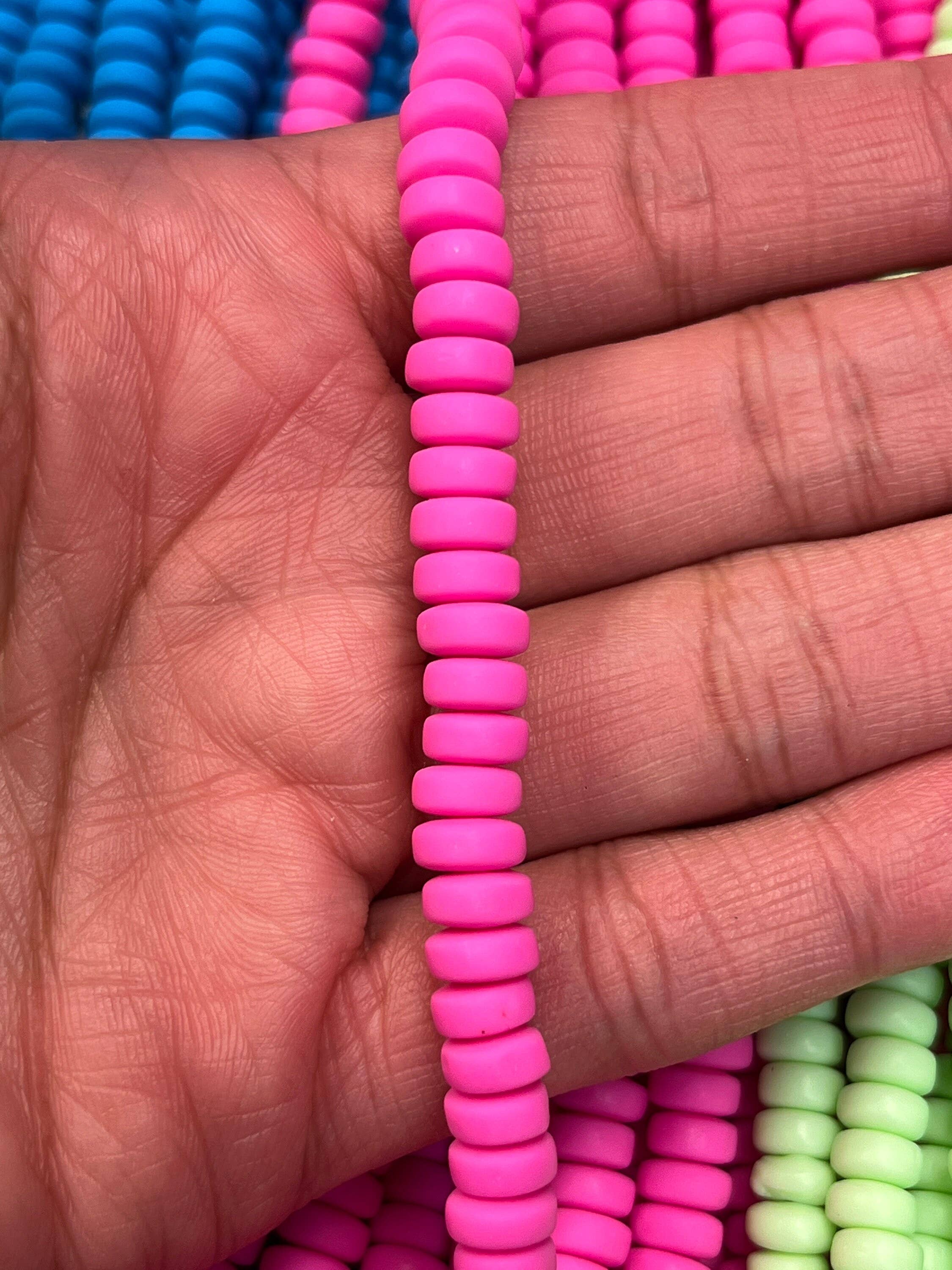 The Bead Bazaar - Wholesale Beads - Colorful Accent Beads, Bright Rondelle Faceted Disc Beads, Multicolor Pastel Beads, Bulk Beads For Jewelry Making, Jewelry Suppy, Flat Disc Bead2