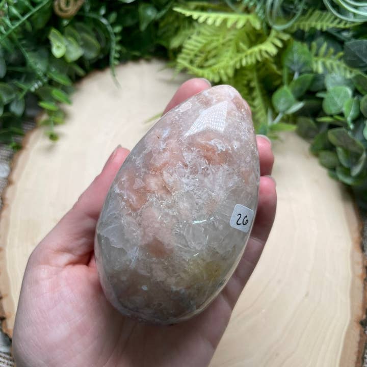 Copper Ashes - Wholesale Spiritual Stone/Crystal - Flower Agate Egg2