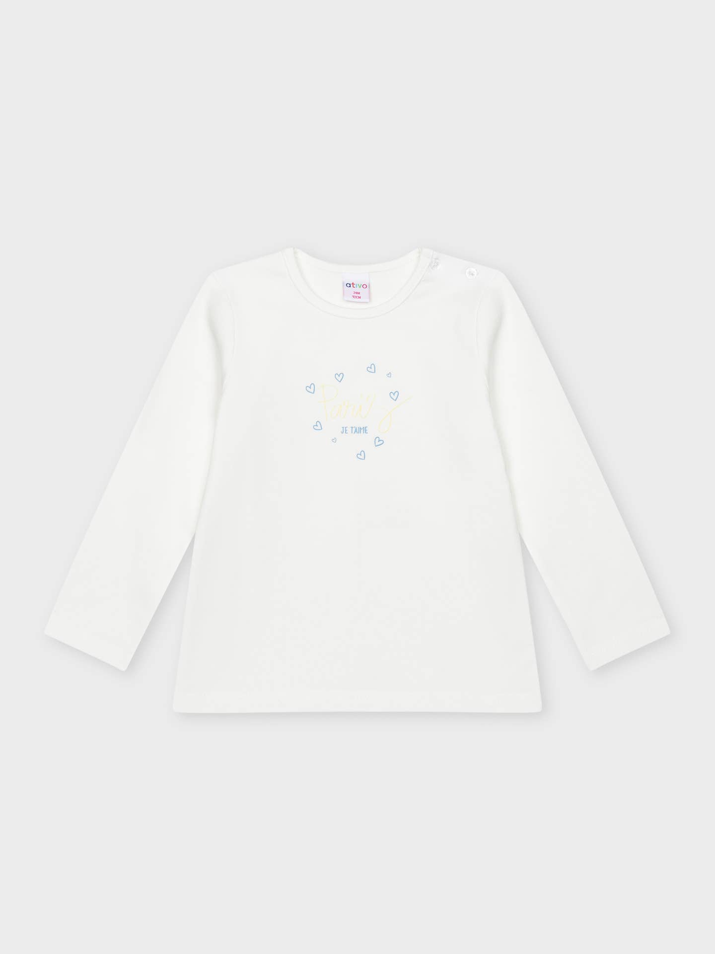 Ativo Kids - Wholesale T-Shirt - Baby - BG-C7673-12 - Long Sleeve T-Shirts for Baby Girl1