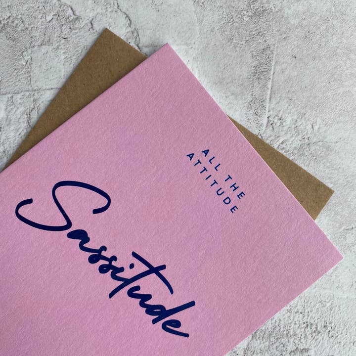 Sassitude A6 Cartão Diário com Acabamento Folha por atacado de Heyyy Ltd