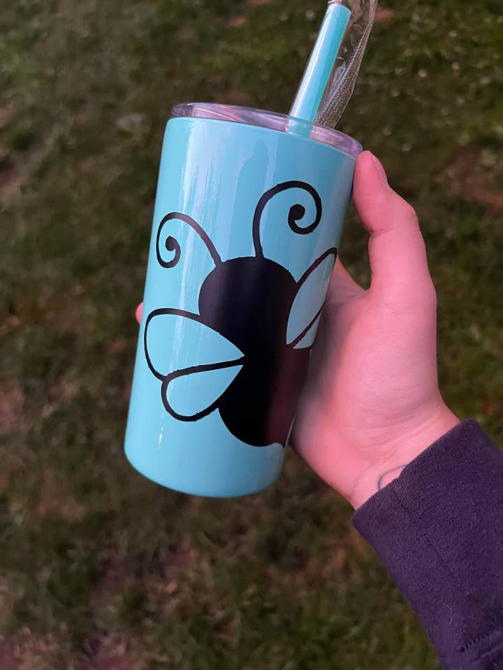 Bicchiere magro Bumble Bee 12 once per la vendita all'ingrosso da parte di The Crazy Craft Girl LLC