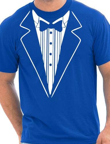 Print4U – wholesale Screen printed t-shirt – Men′s – Tuxedo Fancy Dress T-Shirt4