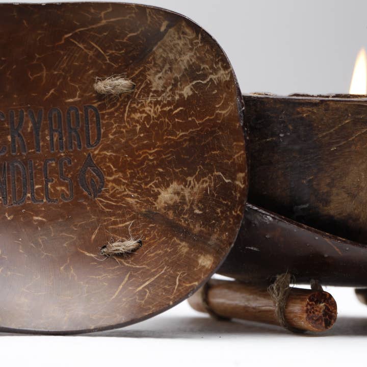 Backyard Candles - Wholesale Candle Holder - Coconut Candle Tray