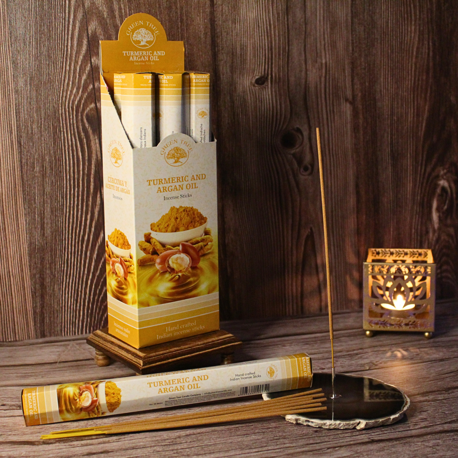 Green Tree - Wholesale Incense - Green Tree Turmeric and Argan Oil Incense3