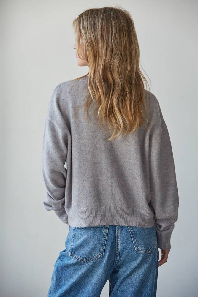 By Together - Wholesale Knit Sweater - Women's - W2536 | Knit Polyester Acrylic Sweater Crew Neck Cardigan 11