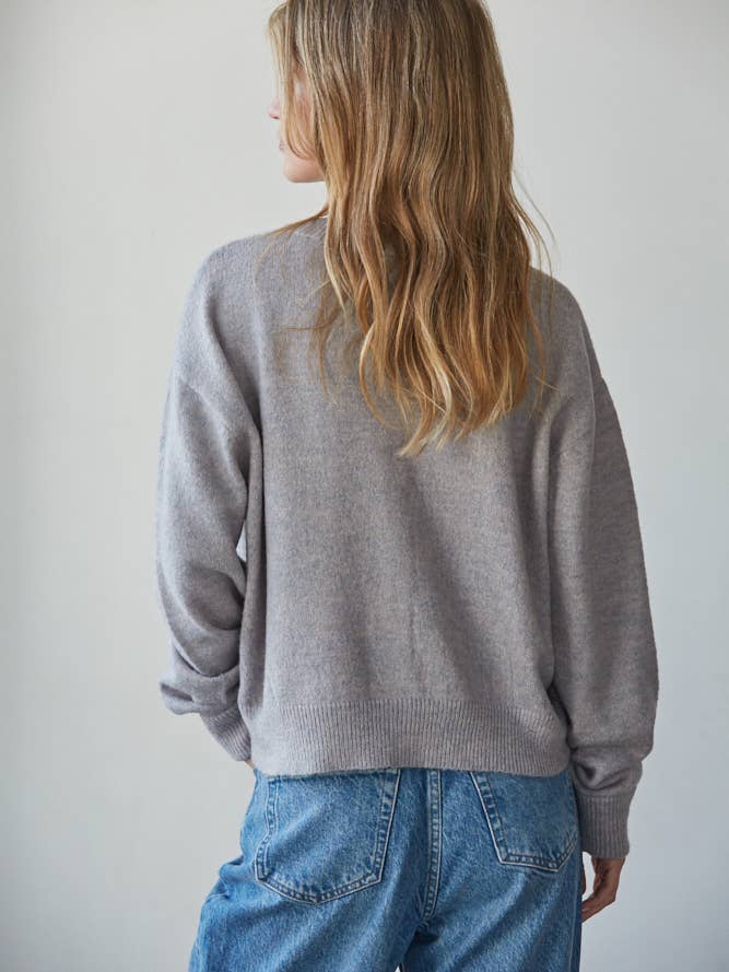 By Together - Wholesale Knit Sweater - Women's - W2536 | Knit Polyester Acrylic Sweater Crew Neck Cardigan 11