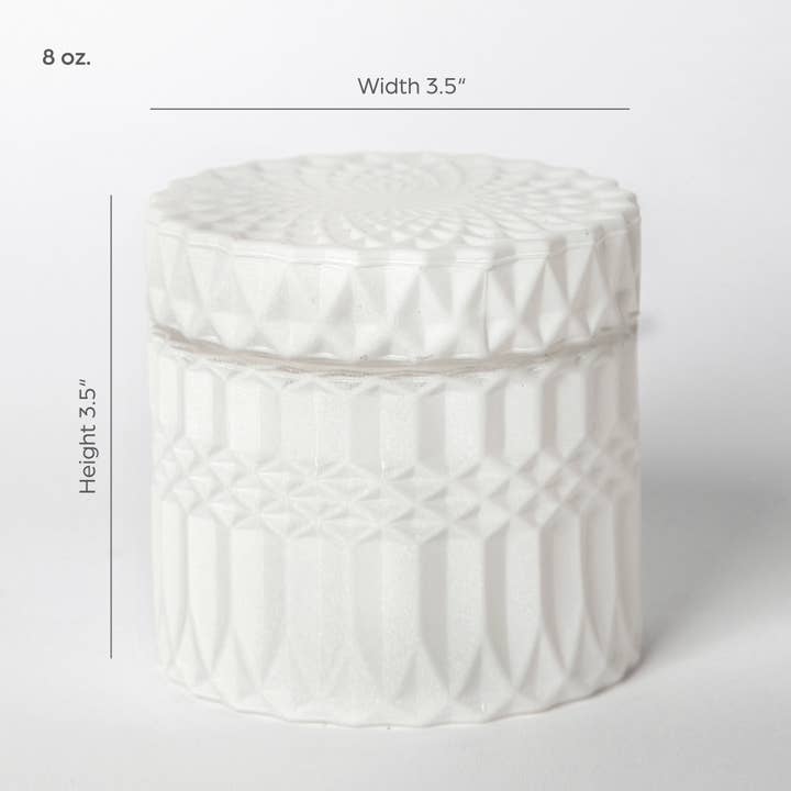 Porto Boutique - Wholesale Candle Holder - Glass Candle Holder or Candy Dish - White1