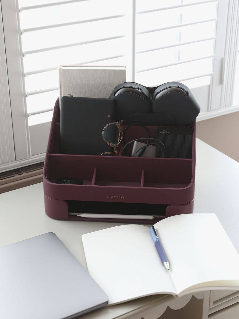 Stackers – wholesale Desk organiser – Desk Organiser Set - Garnet1