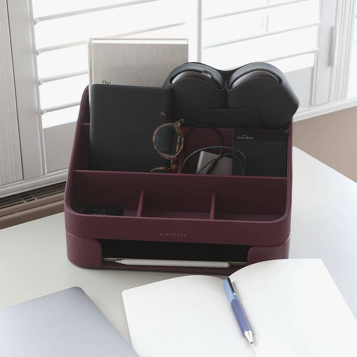 Stackers – wholesale Desk organiser – Desk Organiser Set - Garnet1