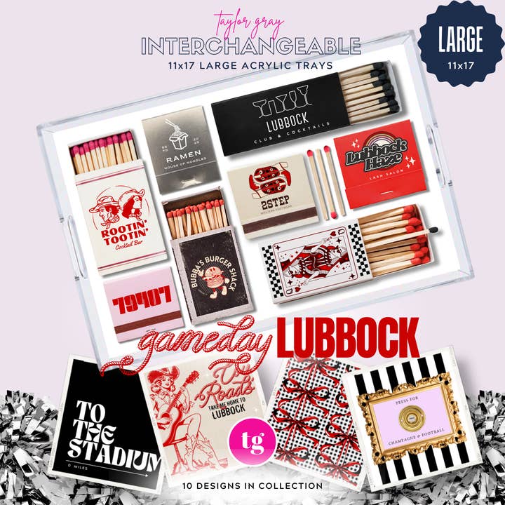 11x17 GAMEDAY LUBBOCK insert set of 10 for wholesale by TAYLOR GRAY