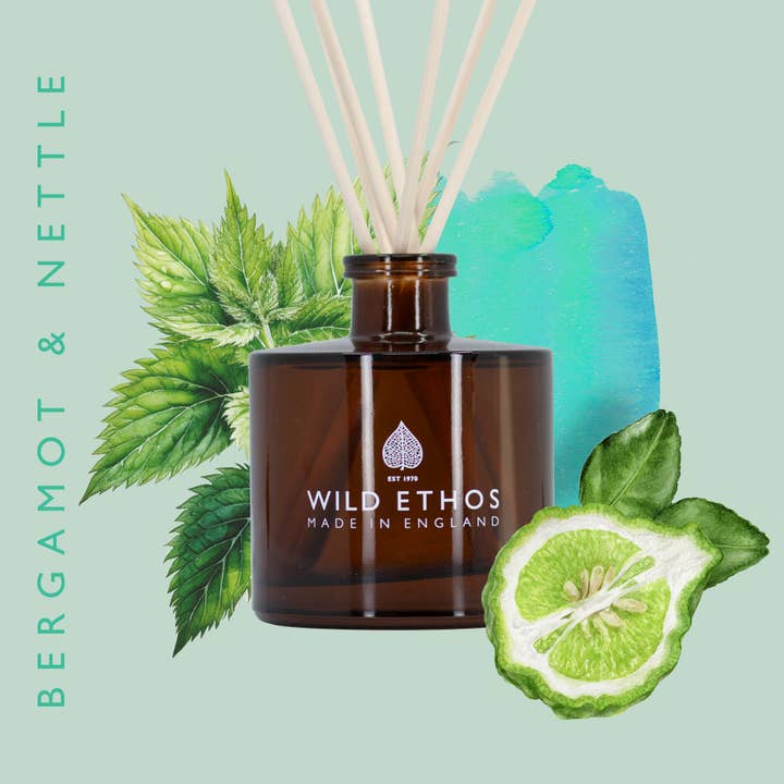 Wild Ethos – wholesale Reed diffuser – Bergamot & Nettle Reed Diffuser2