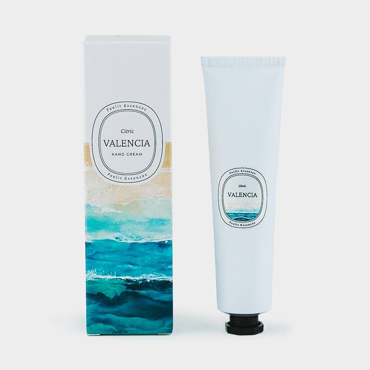 Natuurlijke handcrème. Citrusgeur. Valencia collectie voor wholesale door FEELIT-ESSENCES