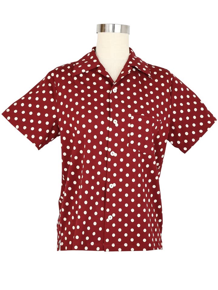 Freddy Shirt - Dubonnet Dots for wholesale by TRASHY DIVA