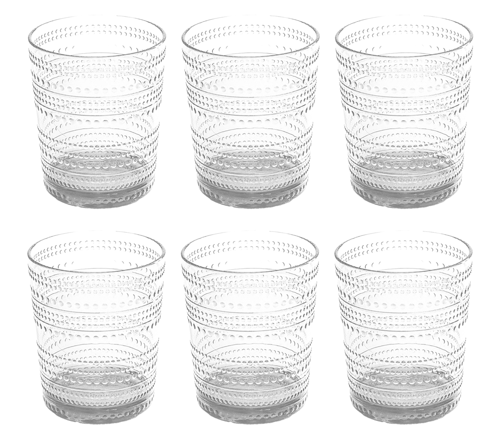 Abode Homewares by TarHong – wholesale Drinking glass/cup – Beaded DOF Shatterproof Premium Plastic Drinkware Collection1