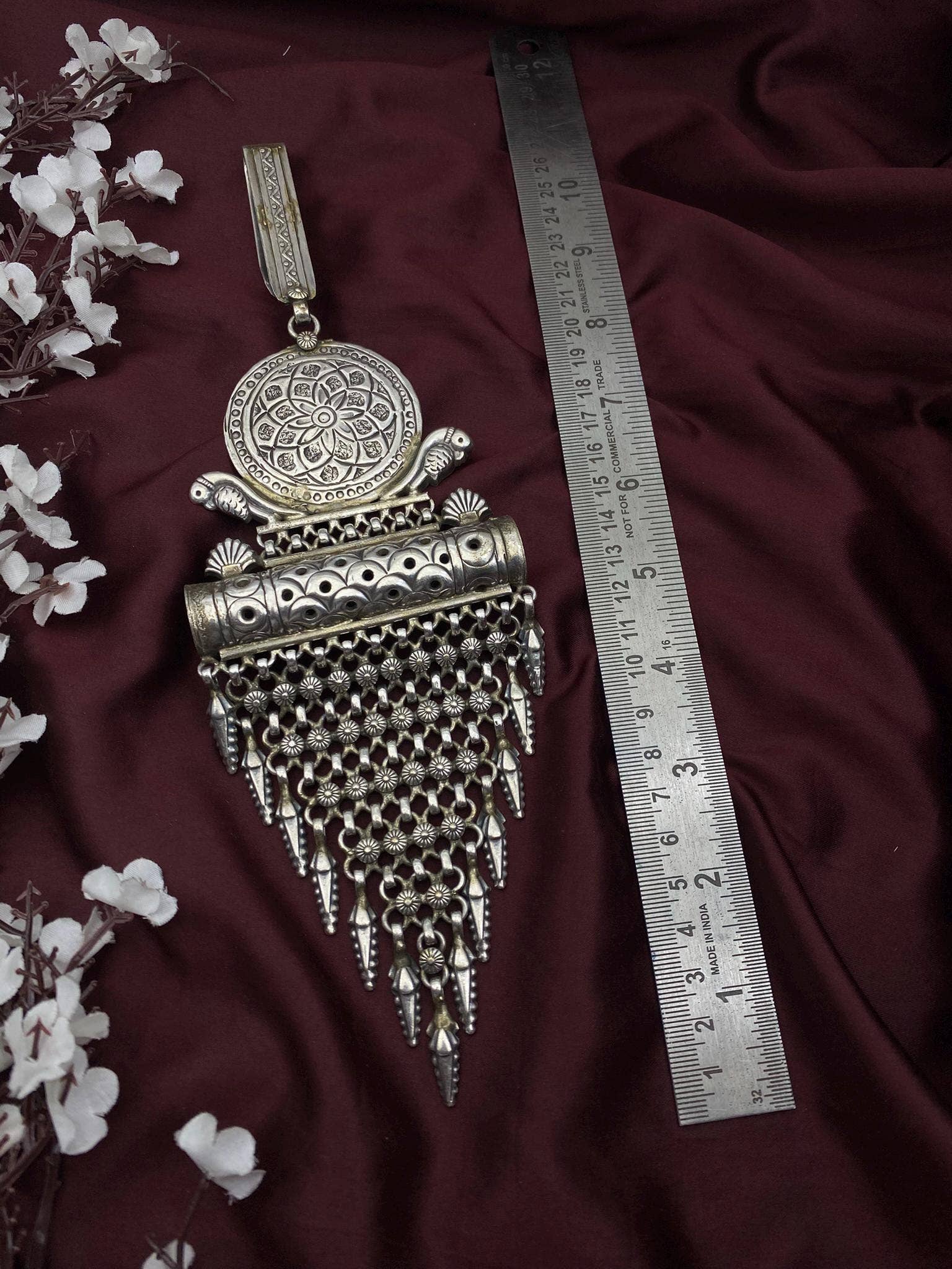 Quirky Fashions – wholesale Keychain – Women's – Silver Mandala Challa Key Chain | Ethnic Waist Jewelry2