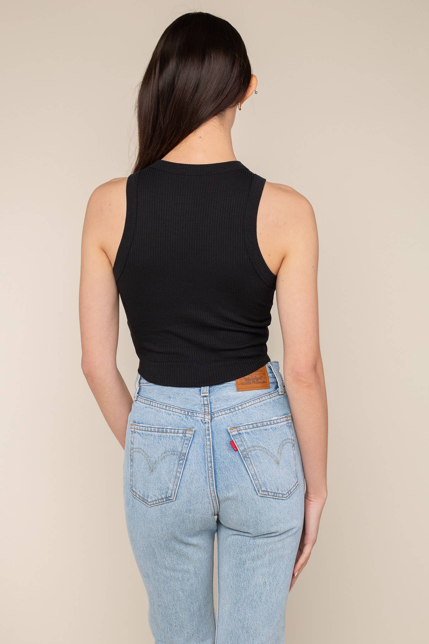 NLT – Tops – Mulher por atacado – Lula Rib Tank | Comprimento Básico da Colheita5