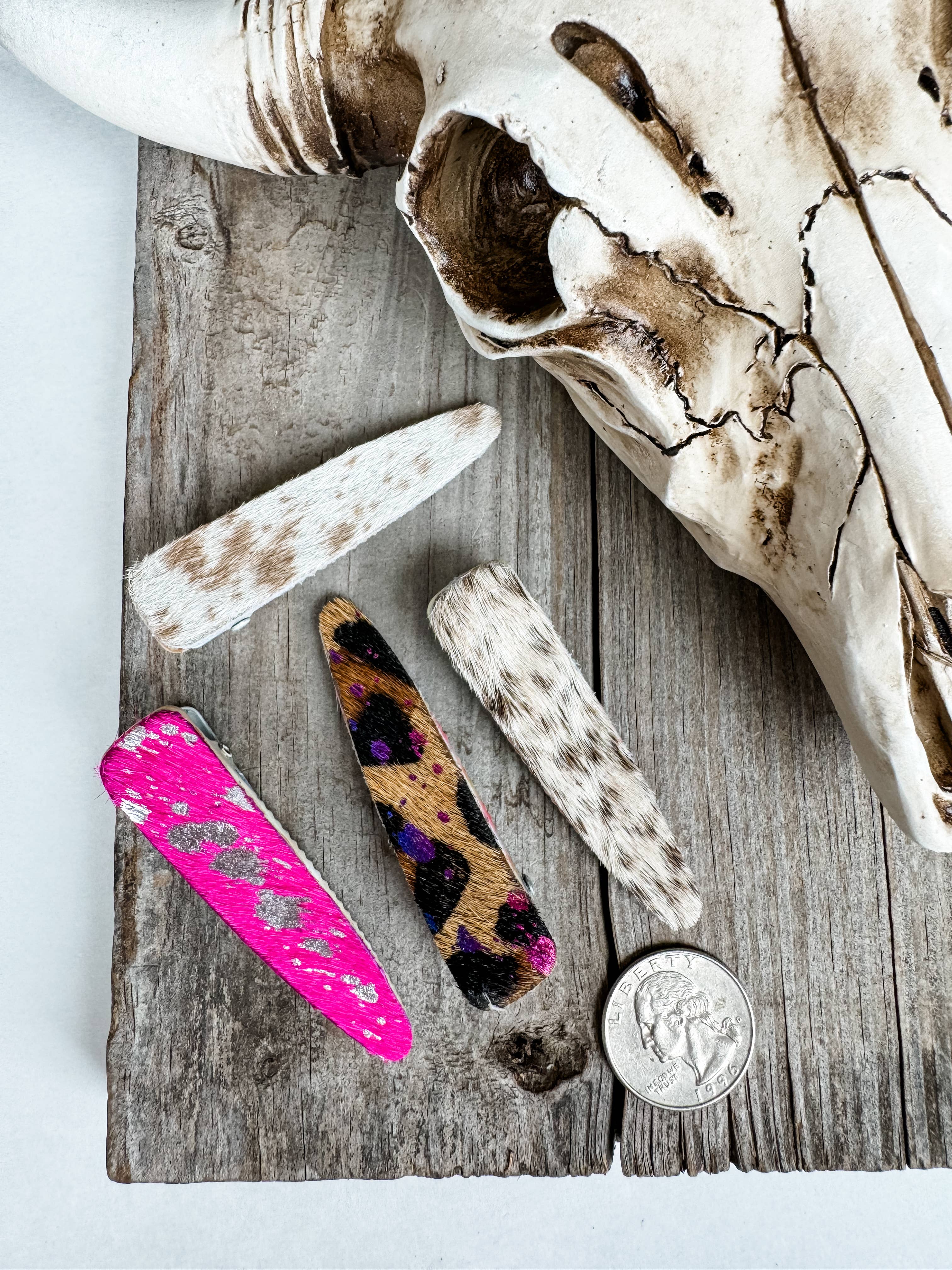 Boho Ranch Shop - Wholesale Barrette - Women's - Western Hair On Cowhide Hair Clip Barrette6