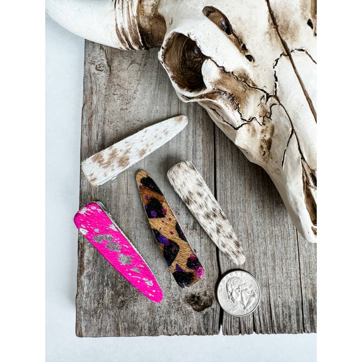 Boho Ranch Shop - Wholesale Barrette - Women's - Western Hair On Cowhide Hair Clip Barrette6