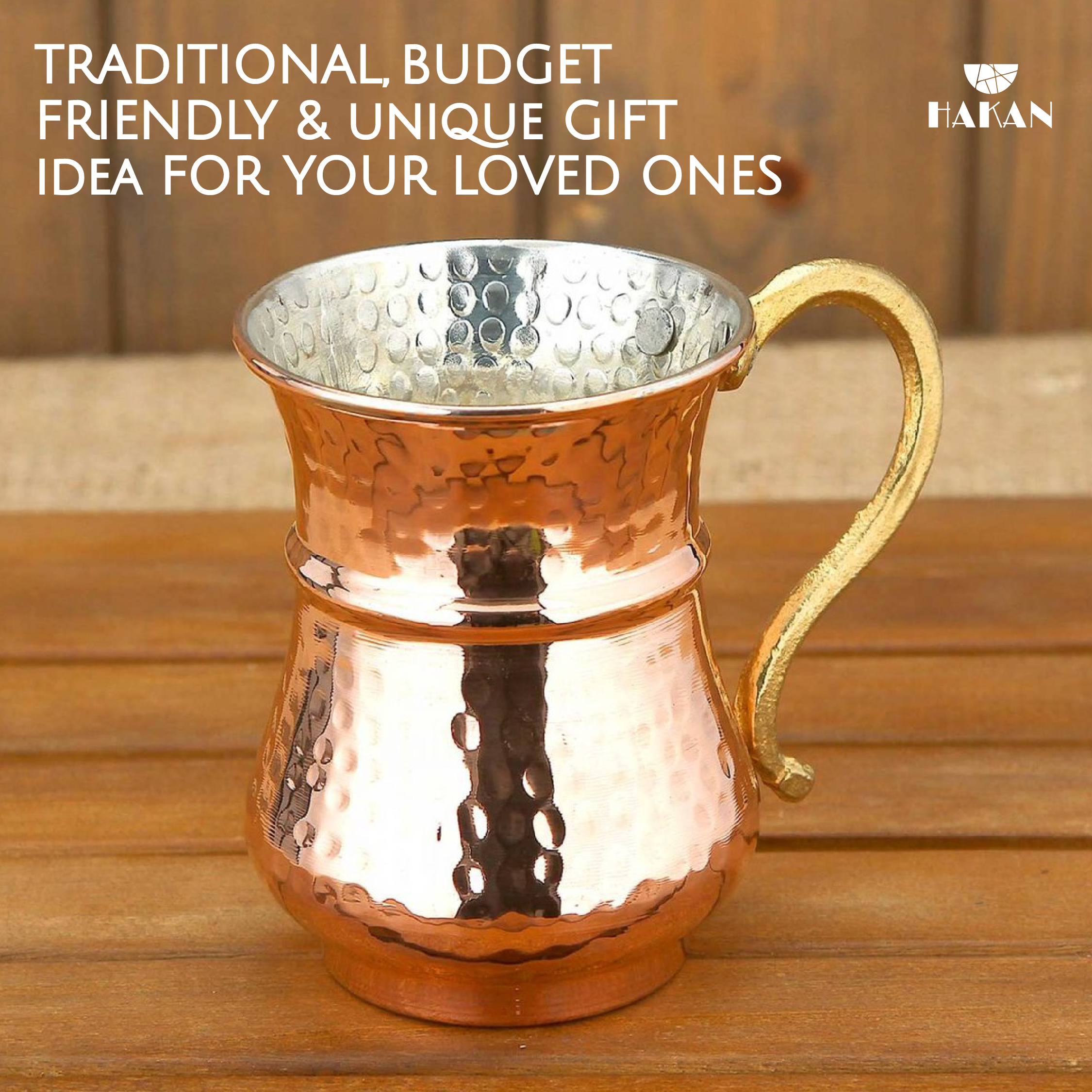 Hakan - Vendita all'ingrosso Tazza - Tazza Ayran in rame martellato fatta a mano, 1 pezzo, 250 ml7