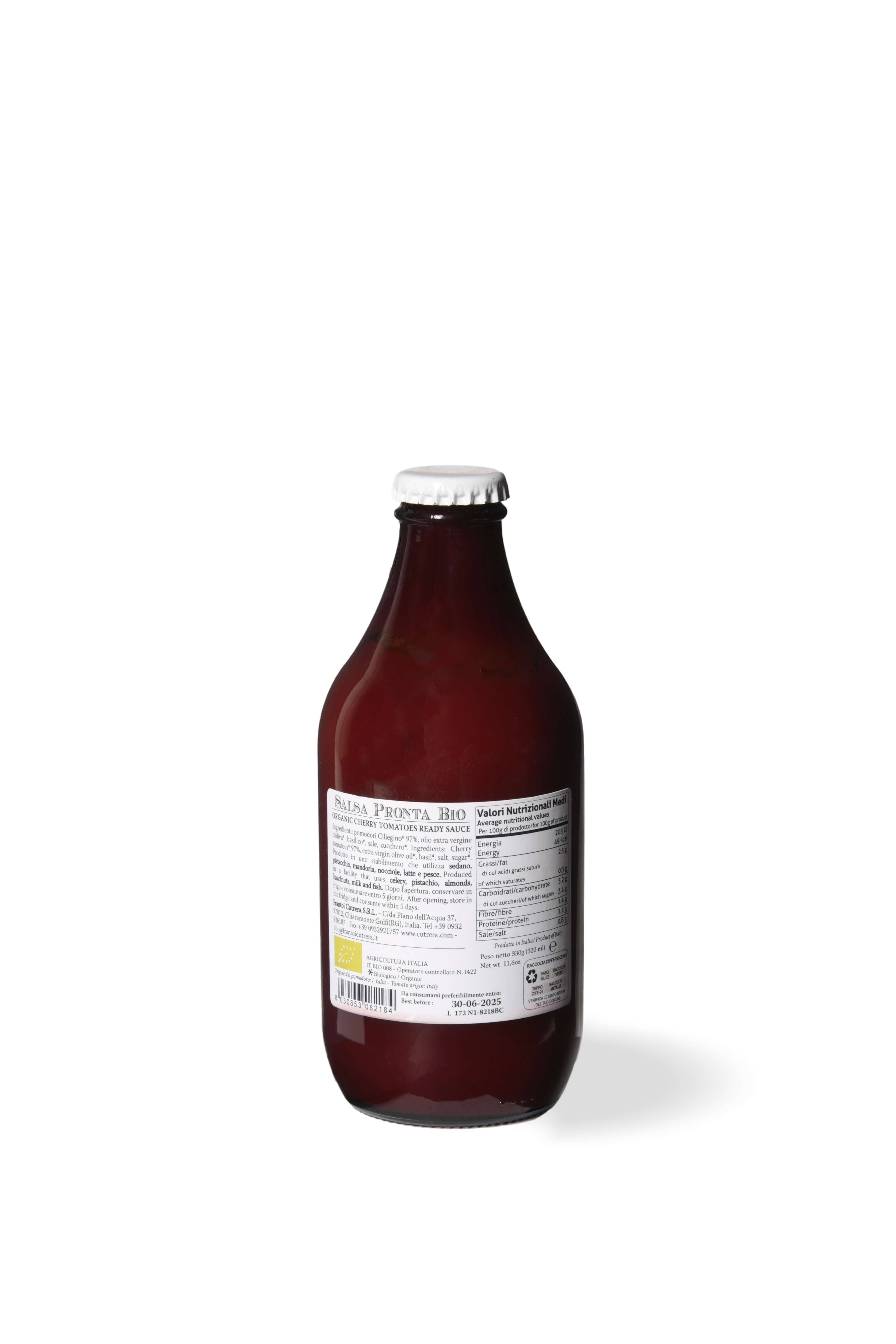 Frantoi Cutrera – wholesale Pastasås – Ekologisk körsbärstomat färdig sås – Segreti di Sicilia3