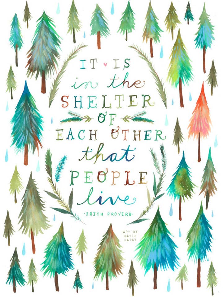 Shelter of Each Other Print for wholesale by Katie Daisy