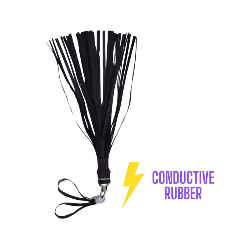 Conductive Rubber Flogger, for Use W/ Violet Wand for wholesale by The Kink Shop