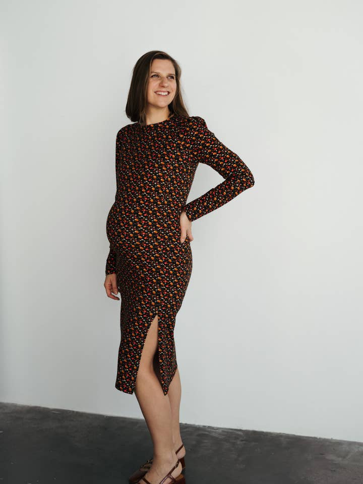 Flore - Chic Floral Maternity Dress for wholesale by Solveig