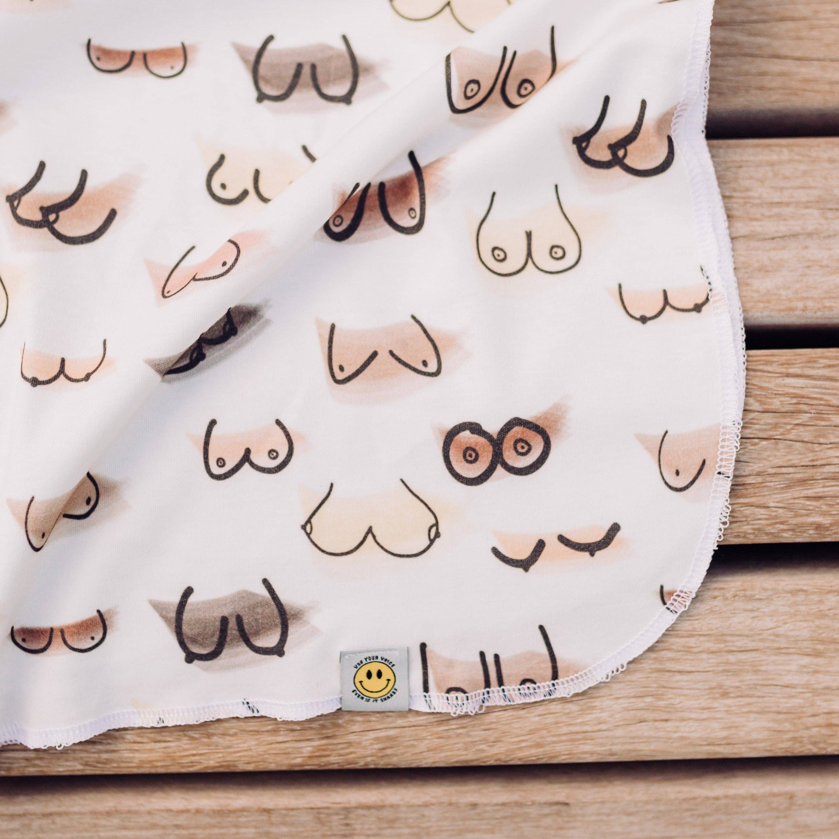 The Little Milk Bar - Wholesale Bedding Blanket - Kids & Baby - Boobs Baby Blanket6