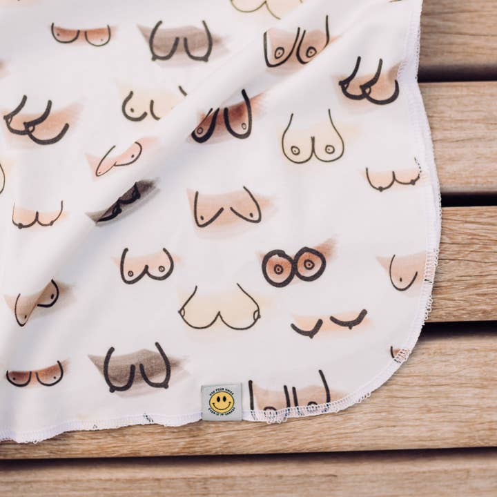 The Little Milk Bar - Wholesale Bedding Blanket - Kids & Baby - Boobs Baby Blanket6